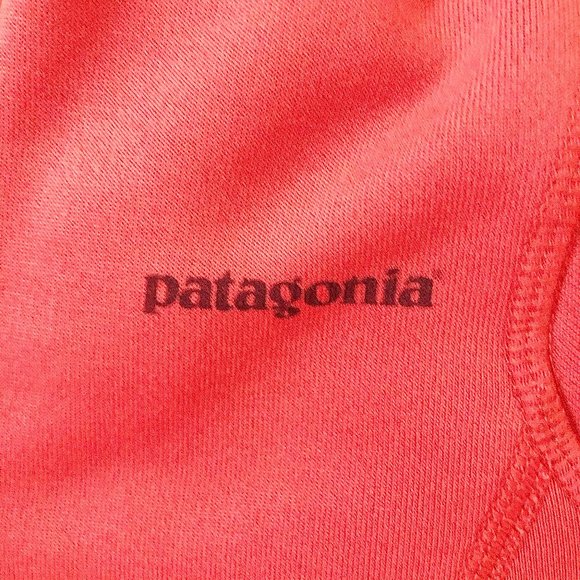 Patagonia Fleece Lined Half Zip Pullover in Coral - Picture 3 of 6